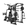 Dual Station Smith Machine with Cable Crossover Home Gym