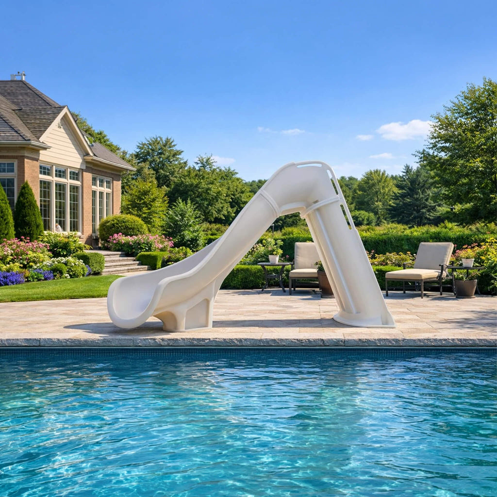Heavy-Duty Commercial Reinforced Leak-Proof Waterslide with Handrails