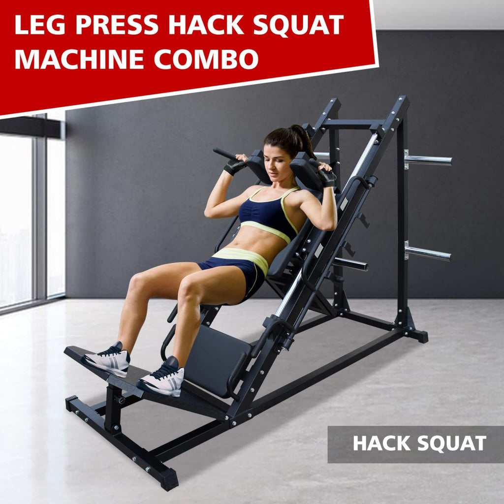 Professional Adjustable Leg Press & Hack Squat Machine for Home Gyms